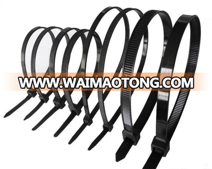 Factory Direct Black Color UV Resistant Nylon 66 Self-Locking Nylon Cable Ties Plastic Zip Ties